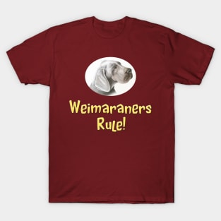 Weimaraners Rule! T-Shirt